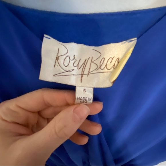 Rory Beca Adjustable Royal Blue Spaghetti Strap Maxi Dress - Size: Small - Picture 4 of 10
